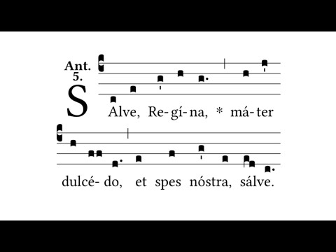 Salve Regina (Simple Tone) - Gregorian Chant