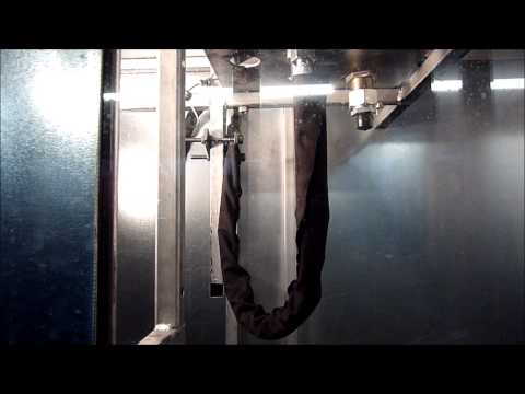 Hydraulikschlauch geplatzt - DN12 - bei 350bar mit 1-fachem Klett-Berstschutzschlauch