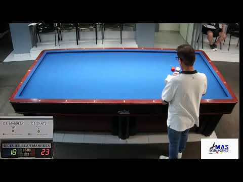 LLIGA CATALANA 3 BANDES 5ª  DIV: CB MANRESA B (GEORGETA ANGHEL) - SANTS C (DANI FERNANDEZ)