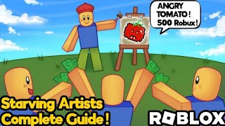 Complete Guide to Selling Art in Starving Artists on Roblox (2023)!