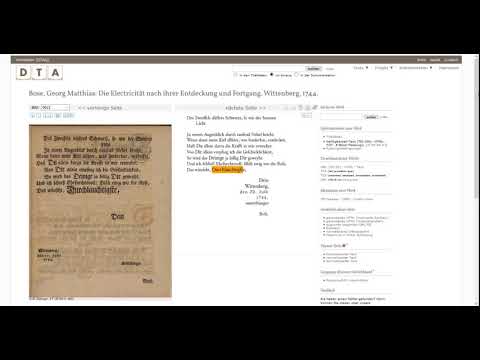 Video-Tutorial 02: Deutsches Textarchiv - Suchanfragen