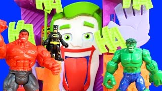 Imaginext Superman Justice League Rescue Batman Robin And Cyborg From Villians
