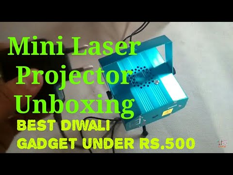 Mini laser projector unboxing