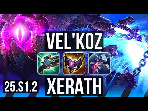 VEL'KOZ vs XERATH (MID) | NA Grandmaster | 25.S1.2