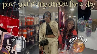 ☆ pov: you're my camera for a day ☆ | STANLEY CUP + SEAFOOD BOIL + MALL SHOPPING + CHIT-CHAT GRWM