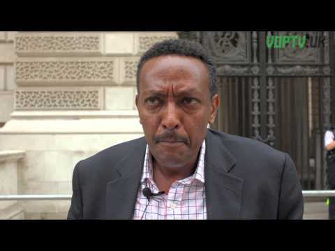 Andargachew Tsege protest Uk foreign Office