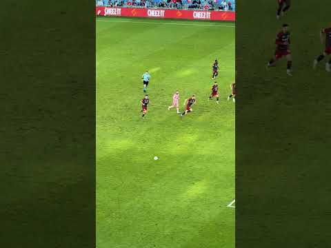 "When Messi touches the ball, history is made. 🔥 #GOAT"#messi #goat #messifans #intermiami#fyp