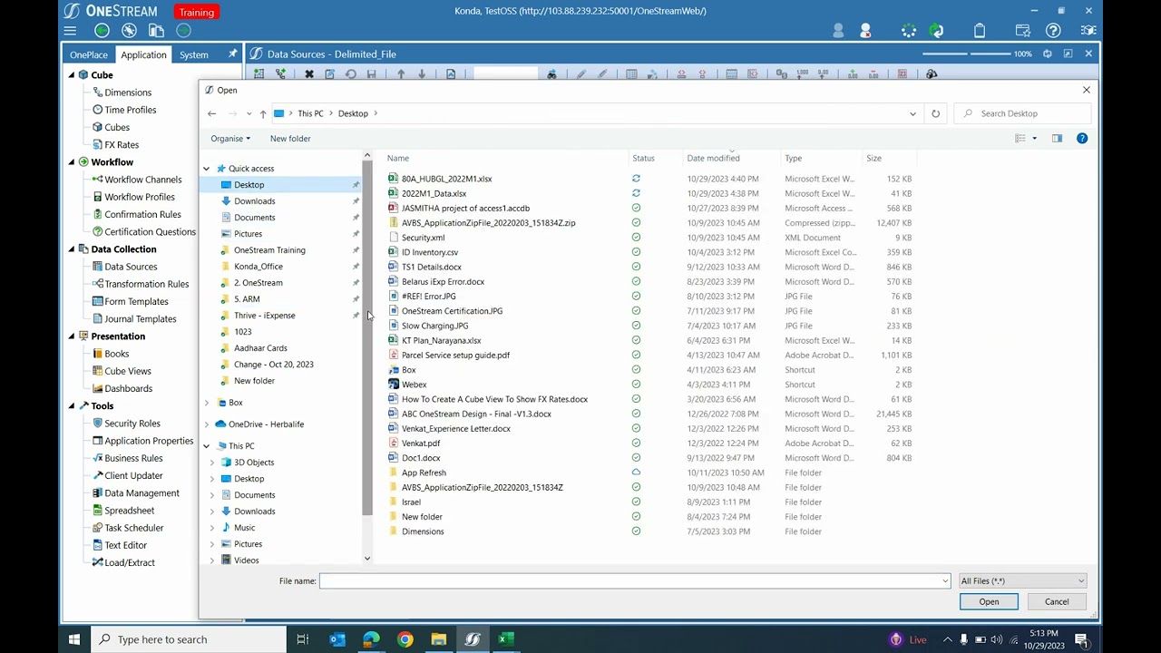 Data Sources Creation in OneStream