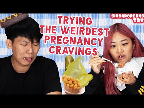 Singaporeans Try: Weird Pregnancy Cravings Taste Test