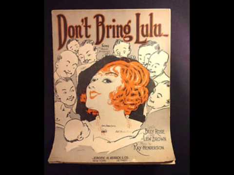 Billy Murray - Don't Bring Lulu 1925