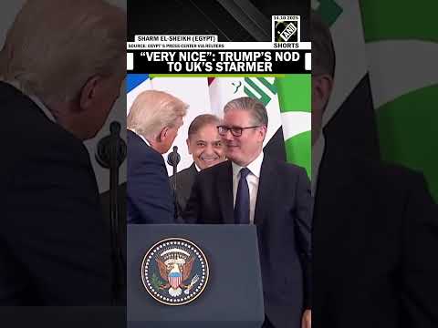 'Very nice you are here': Trump tells UK PM Starmer during Egypt summit on Gaza peace deal
