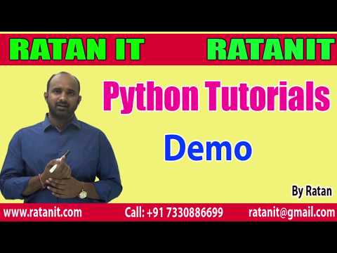 Learn Python Tutorials Python Demo By Ratan Sir