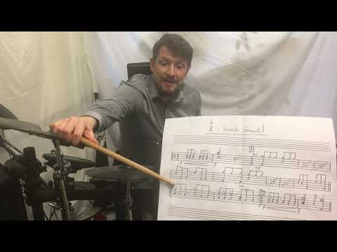 6/8 Sounds Great - Beginner Drum Piece. Compound Time.