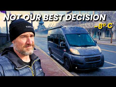 NON ERAVAMO PREPARATI per questo freddo a Norfolk (abbiamo visitato una corazzata)