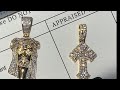 Jewlery Unlimited 2 Tone diamond Pendant Unboxing~ White & Yellow Vs Diamonds With Appraisal