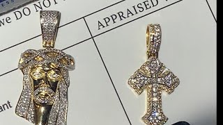 Jewlery Unlimited Two Tone Diamond Goth Cross Unboxing~ White & Yellow Vs Diamonds With Appraisal