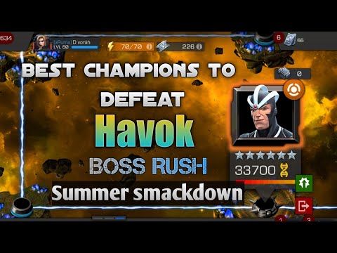 Best Champions to Defeat Havok | Boss Rush| Marvel Contest of Champions