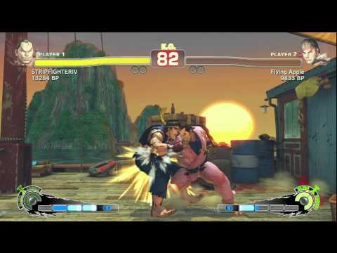 SSF4: STRIPFIGHTERIV (Dan) VS Flying Apple (Ryu)