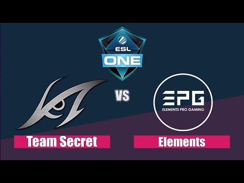 Team Secret vs EPG Game 1, ESL One Hamburg 2017