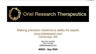 Oriel Research Therapeutics | 2020 M2D2 $200K Challenge Pitch-Off | 9/17/20