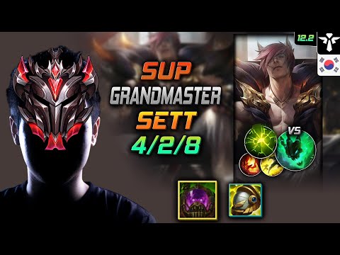 GrandMaster Sett Support vs Thresh - 천상계 서폿 세트 터화공 여진 - LOL KR 12.2