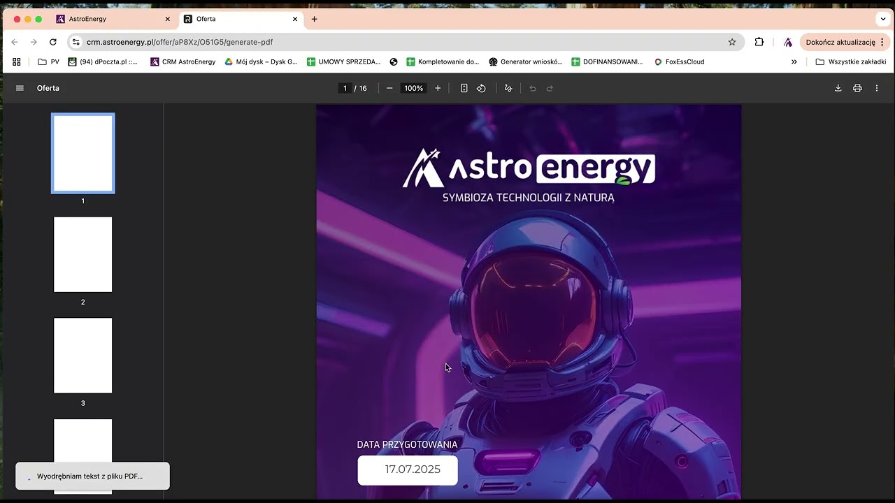 Oferta i dodawanie umowy w CRM