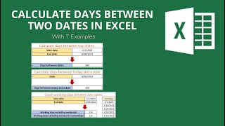 Calculate days between two dates in Excel (7 examples)