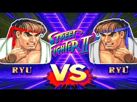 🌀Ryu VS Ryu - Game Play Fightcade 2 | Street Fighter 2 Champion Edition #showgamesx