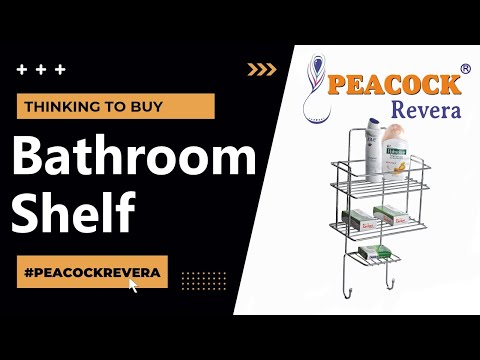 Peacock revera ss hanging bathroom shelves