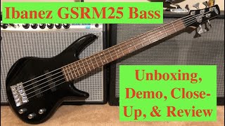 Video thumbnail for Ibanez GSRM25 Mikro Short Scale 5-String Bass Unboxing, Demo, and Review by Kody Harrell