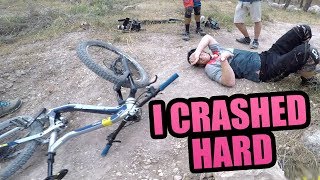 I CRASHED HARD ON THIS MTB TRAIL *HOSPITAL*