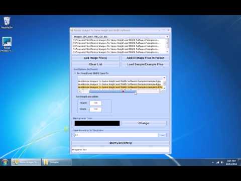 Resize Images To Same Height and Width Software
