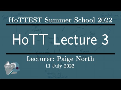 HoTT Lecture 3: Identity types -- HoTTEST Summer School 2022