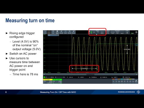 Measuring Turn On Turn Off Time with MXO Series Oscilloscopes
