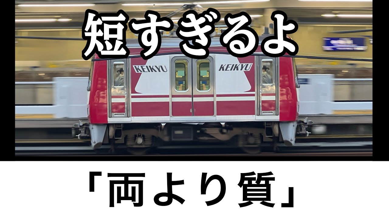 両数より質を選んだ短すぎる電車www