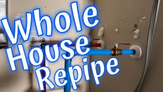 Repipe Replacement Of All Hot & Cold Copper Water Supply Pipes With New PEX Pipes - Naples Repiping