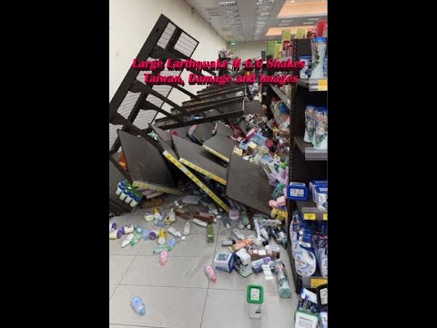Large Earthquake M 6.6 Shakes Taiwan, Damage and Images