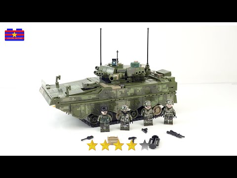 Lego Military: ZBD-04 Infantry Fighting Vehicle Brick Set Unbox & Build | Unofficial Lego