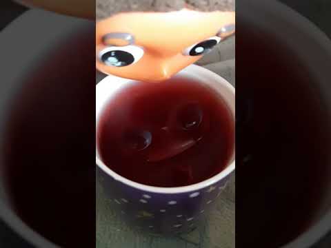 Пью чайный напиток каркадэ с шиповником и малиной