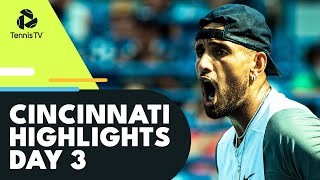 Alcaraz Clashes with McDonald; Kyrgios Battles Davidovich Fokina | Cincinnati 2022 Day 3 Highlights
