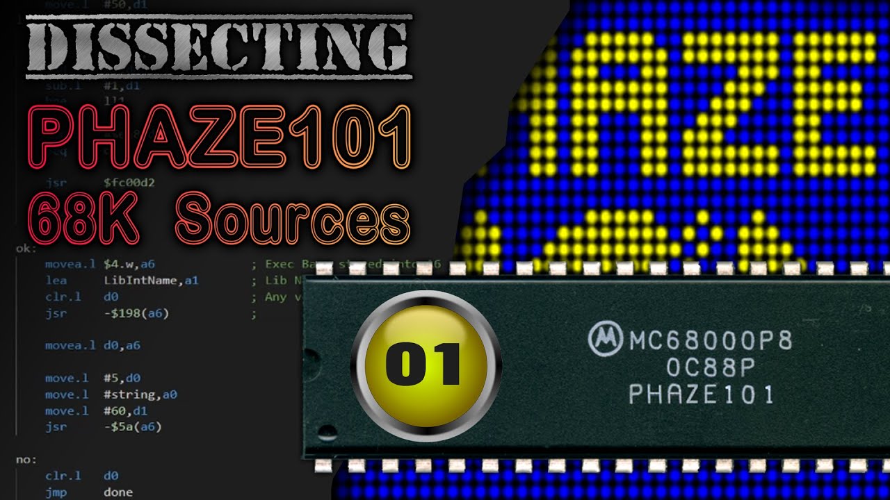 01 Dissecting Phaze101 Amiga 68000  Source Code