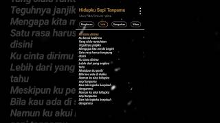 Download lagu Lirik lagu Hidupku sepi tanpamu mp3 Download lagu Lirik lagu Hidupku sepi tanpamu mp3