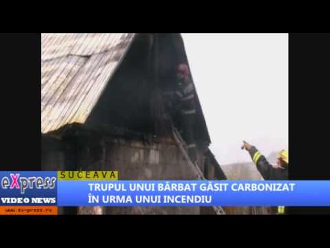 TRUPUL UNUI BARBAT GASIT CARBONIZAT IN URMA UNUI INCENDIU - ZVORISTEA SUCEAVA