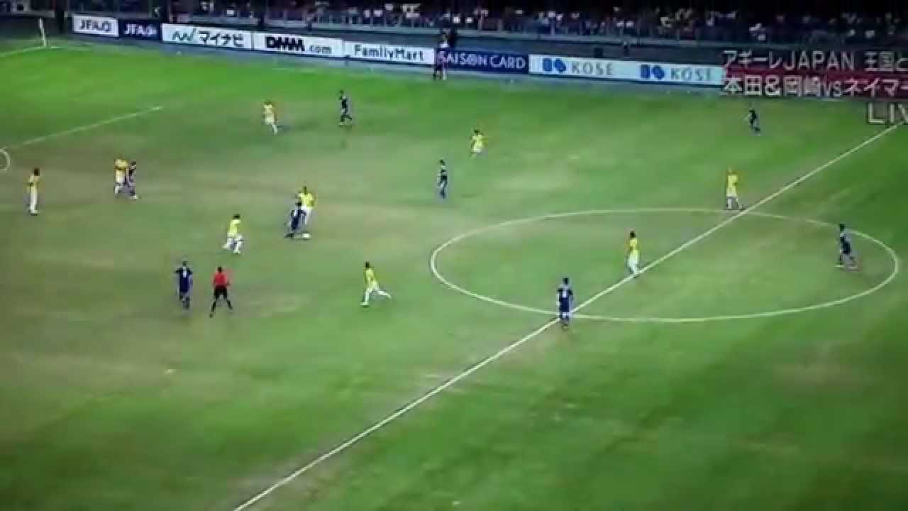 日本対ブラジル   ネイマールのゴール
