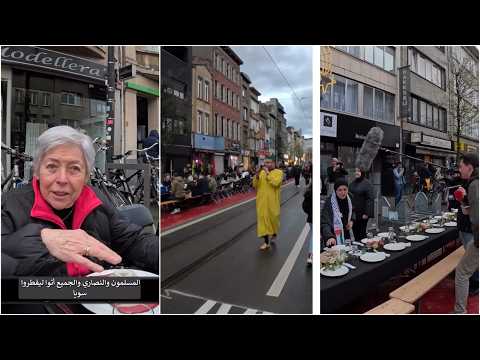 أطول مائدة إفطار في أوروبا