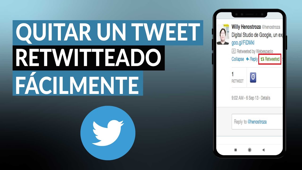 ¿Cómo eliminar o quitar un TWEET retwitteado fácilmente?