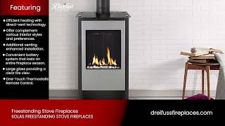 Solas - Freestanding Gas Stove Fireplaces | Dreifuss Fireplaces