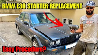 How To Diagnose And Replace A Starter On A BMW E30!