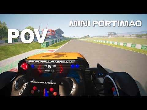 Formula Student Lando Norris HELMET CAM at mini Portimão | #AssettoCorsa