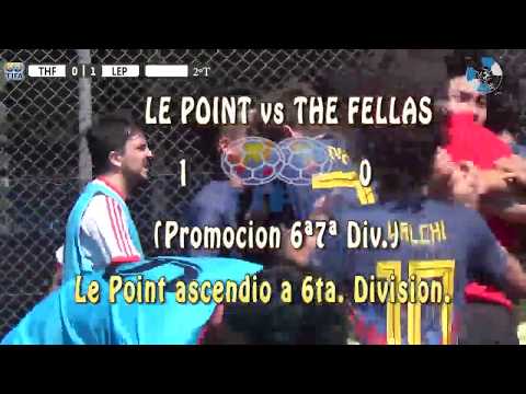 1 LE POINT vs THE FELLAS 0 (Promocion 6ª7ª Div.) - 09/12/2018